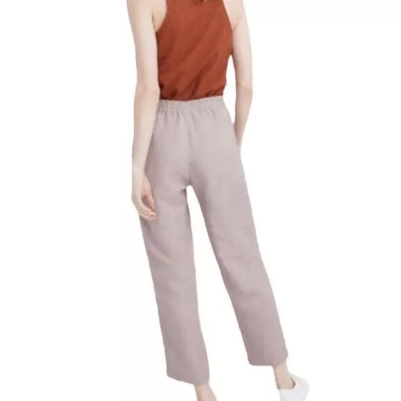NWT Madewell Linen-Blend Track Trousers - Picture 2 of 2